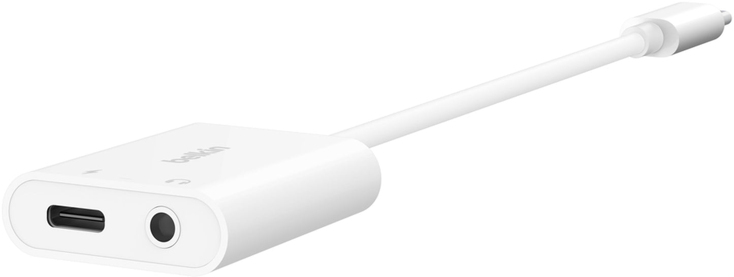 USB-C audio adaptér - 3,5 mm / USB-C Belkin RockStar, čierny NPA004btBK