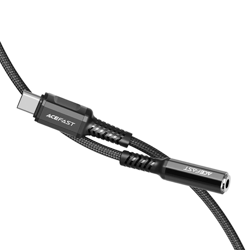 Audio adaptér USB-C - 3.5mm Acefast C1-07, Čierny