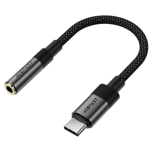 Audio adaptér USB-C - 3.5mm Acefast J12, Čierny