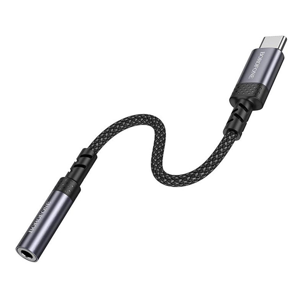 USB-C audio adaptér - 3,5 mm Borofone BV24, sivý