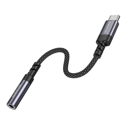 USB-C audio adaptér - 3,5 mm Borofone BV24, sivý
