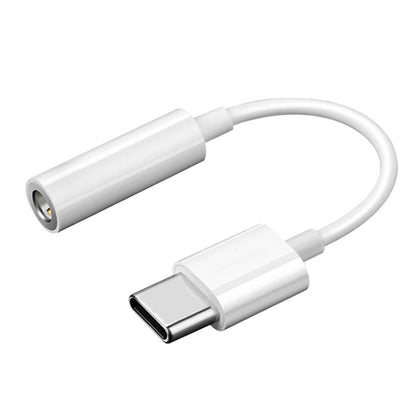 USB-C to 3.5mm Audio Adapter Techsuit AC18 MusicBox, White, Set of 2 Pieces