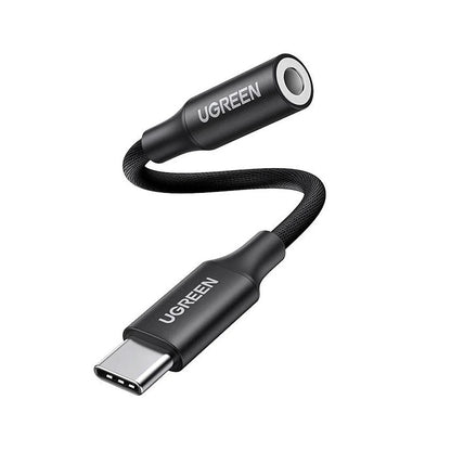Audio adaptér USB-C - 3.5mm UGREEN AV161, Čierny