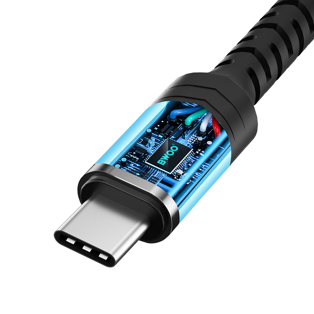USB-C to 3.5mm Audio Adapter BWOO BZ47, Black