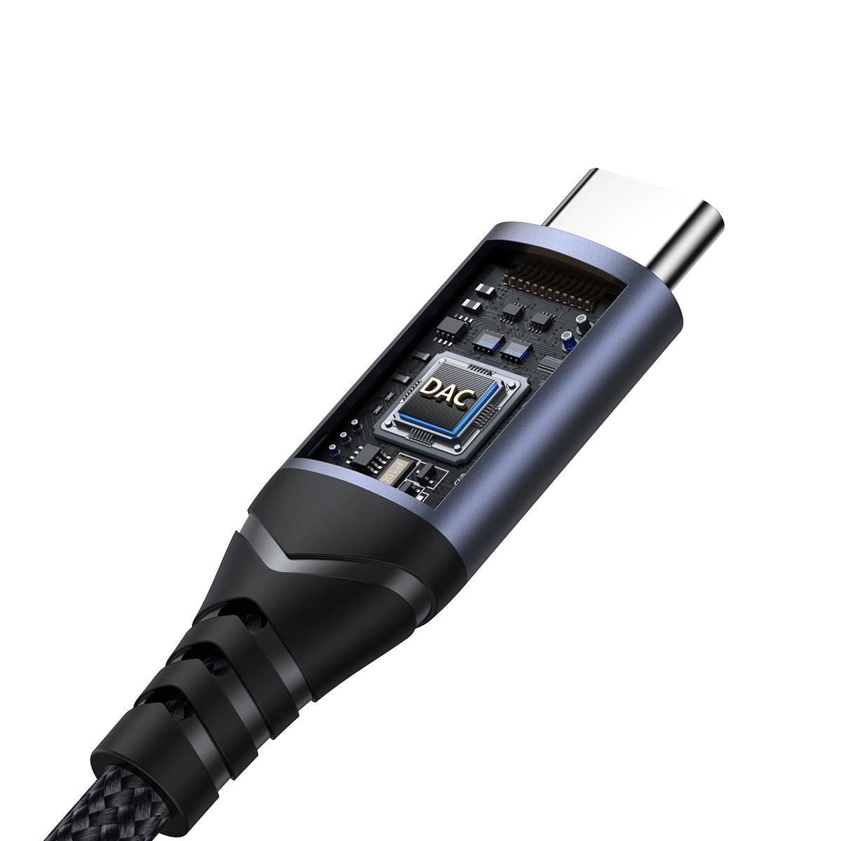 Audio adaptér USB-C - 3.5mm Joyroom SY-C01, Čierny