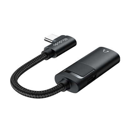 Audio adaptér USB-C - USB-C / 3.5mm McDodo CA-1880, Čierny