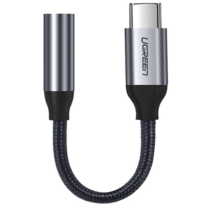 Audio adaptér USB-C - 3.5mm UGREEN AV142, Sivý