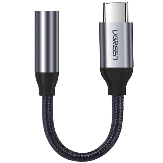 Audio adaptér USB-C - 3.5mm UGREEN AV142, Sivý