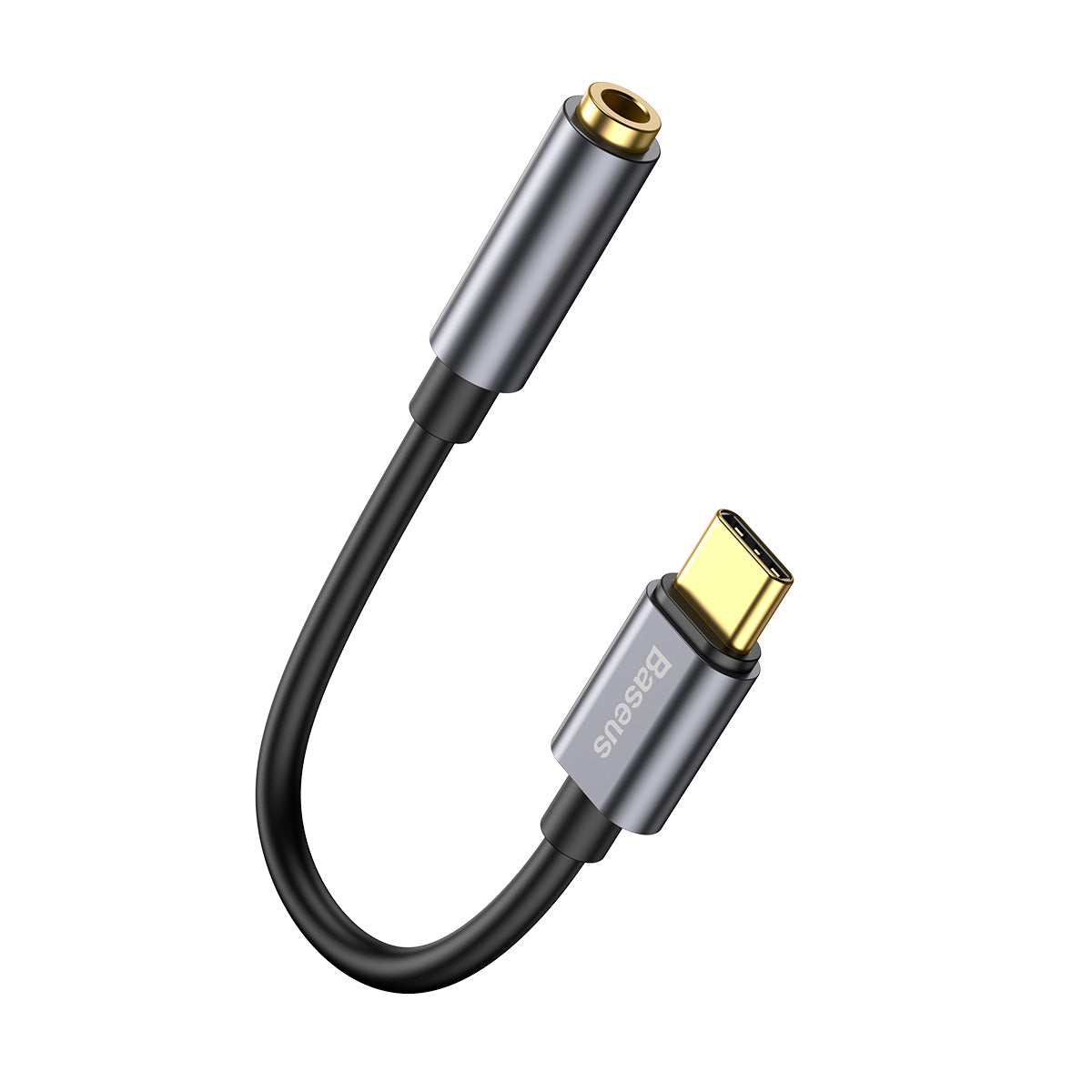 Audio adaptér 3,5 mm - USB-C Baseus L54, sivý CATL54-0G