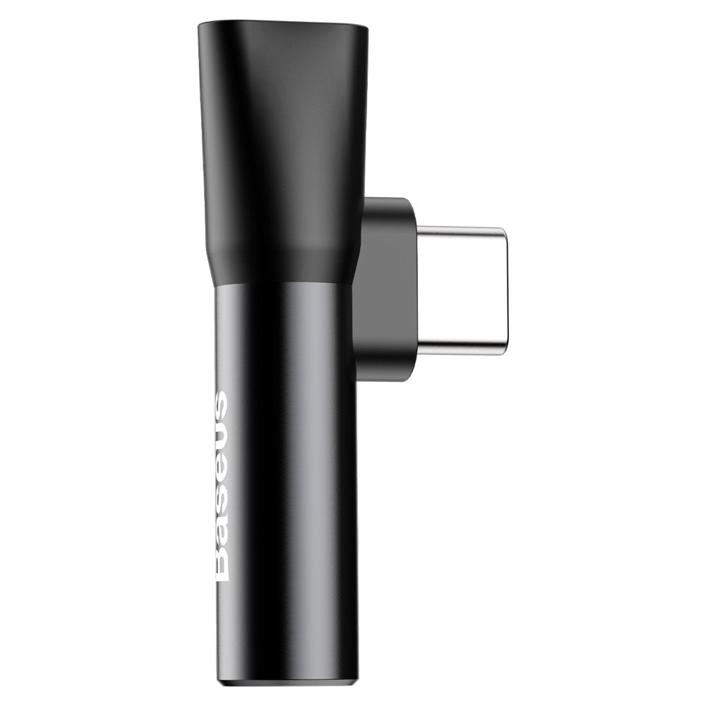 Audio adaptér USB-C - USB-C / 3,5 mm Baseus L41, čierny CATL41-01