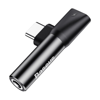 Audio adaptér USB-C - USB-C / 3,5 mm Baseus L41, čierny CATL41-01