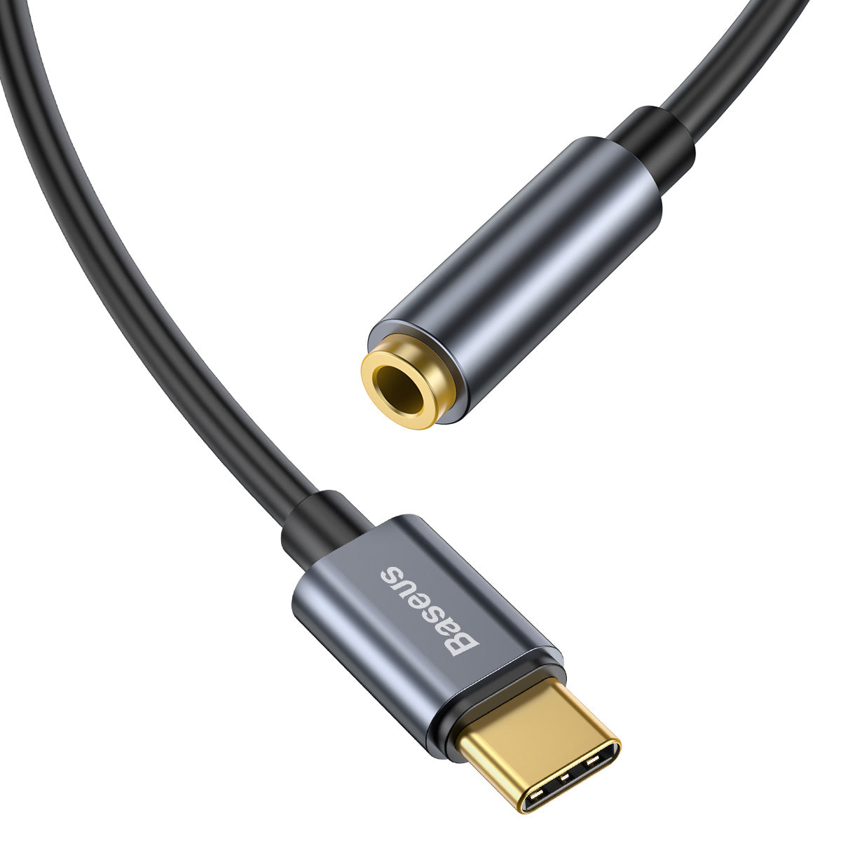 Audio adaptér 3,5 mm - USB-C Baseus L54, sivý CATL54-0G
