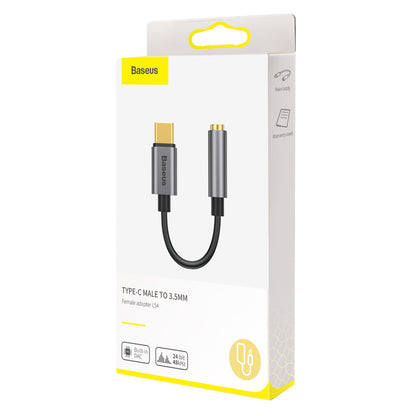 Audio adaptér 3,5 mm - USB-C Baseus L54, sivý CATL54-0G