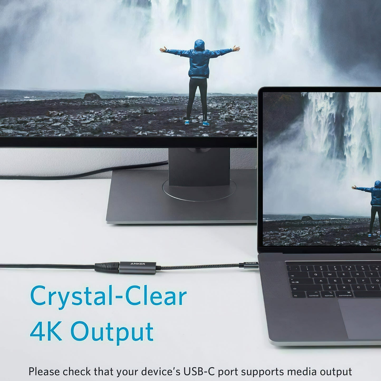 Audio a Video Adaptér USB-C - HDMI Anker PowerExpand+, Sivý A83120A1