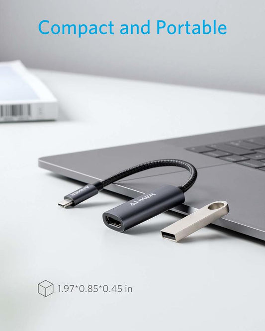 Audio a Video Adaptér USB-C - HDMI Anker 310, Sivý A83120A2