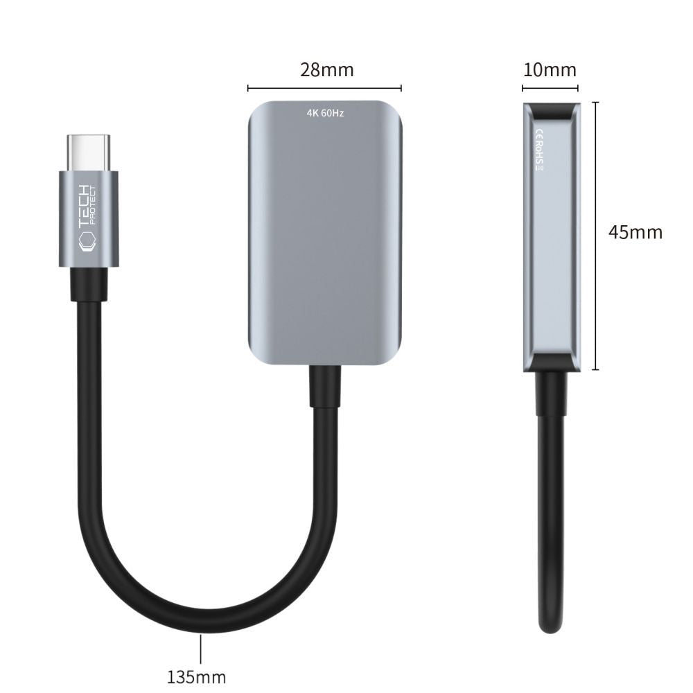 Audio a Video Adaptér USB-C - HDMI Tech-Protect Ultraboost, Čierny