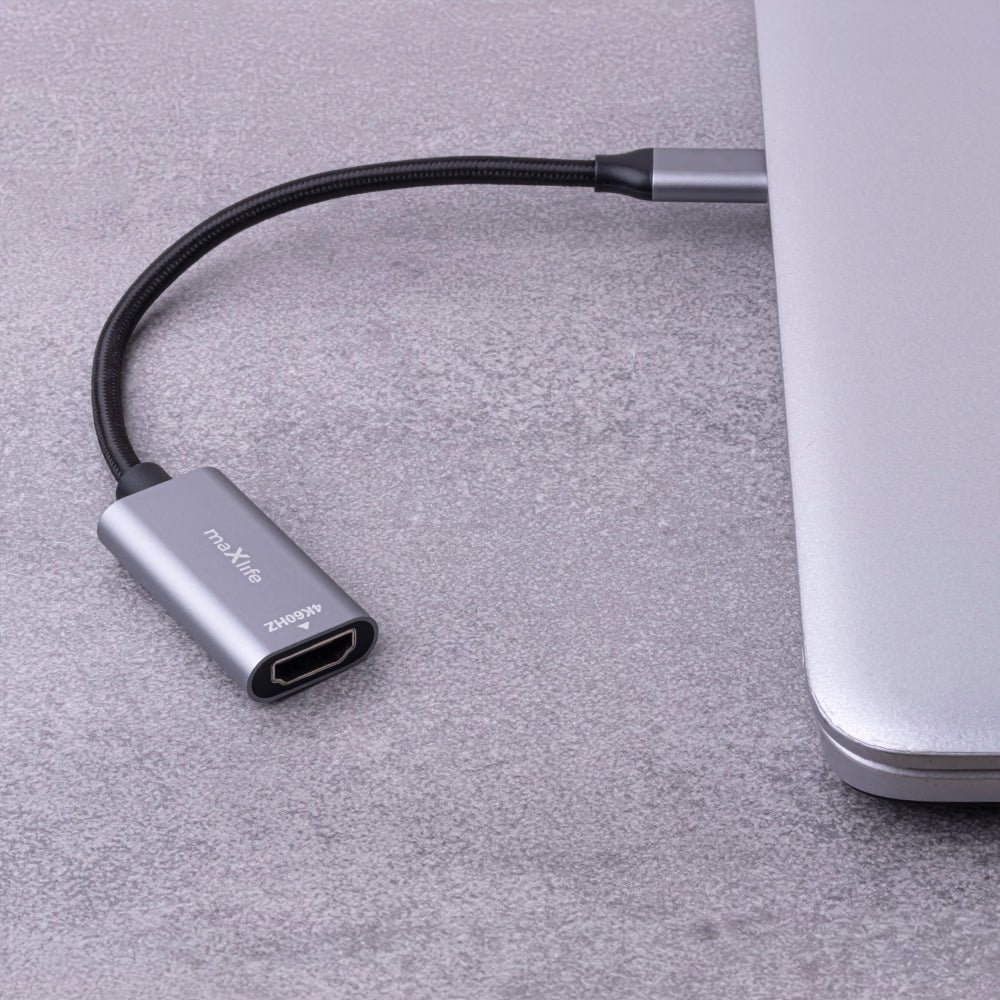 Audio a Video Adaptér USB-C - HDMI MaXlife MXHC-01, Sivý