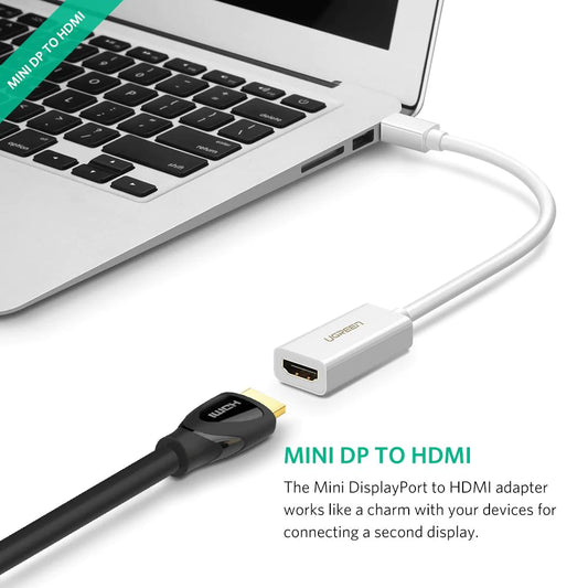 Video adaptér UGREEN MD112 (10461), MiniDisplayPort - HDMI, Čierny