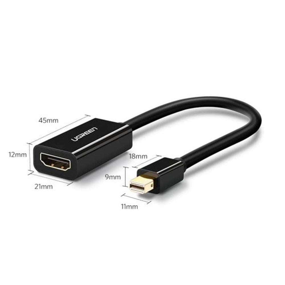 Video adaptér UGREEN MD112 (10461), MiniDisplayPort - HDMI, Čierny