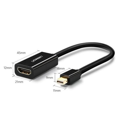 Video adaptér UGREEN MD112 (10461), MiniDisplayPort - HDMI, Čierny