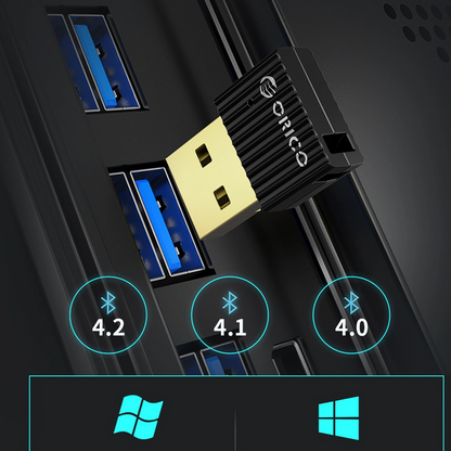 USB Bluetooth adaptér Orico BTA-508, čierny