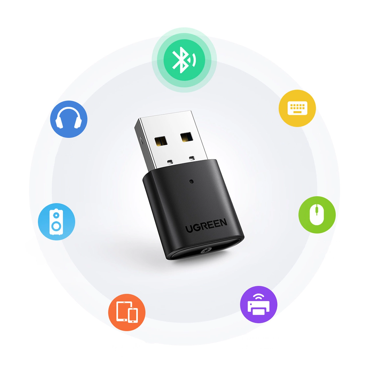 USB Bluetooth adaptér UGREEN CM390 (80889) Nová verzia, čierny