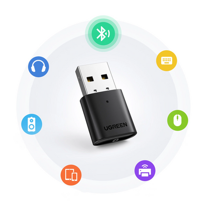 USB Bluetooth adaptér UGREEN CM390 (80889) Nová verzia, čierny