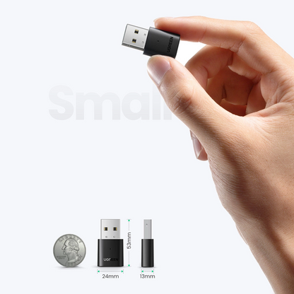 USB Bluetooth adaptér UGREEN CM390 (80889) Nová verzia, čierny