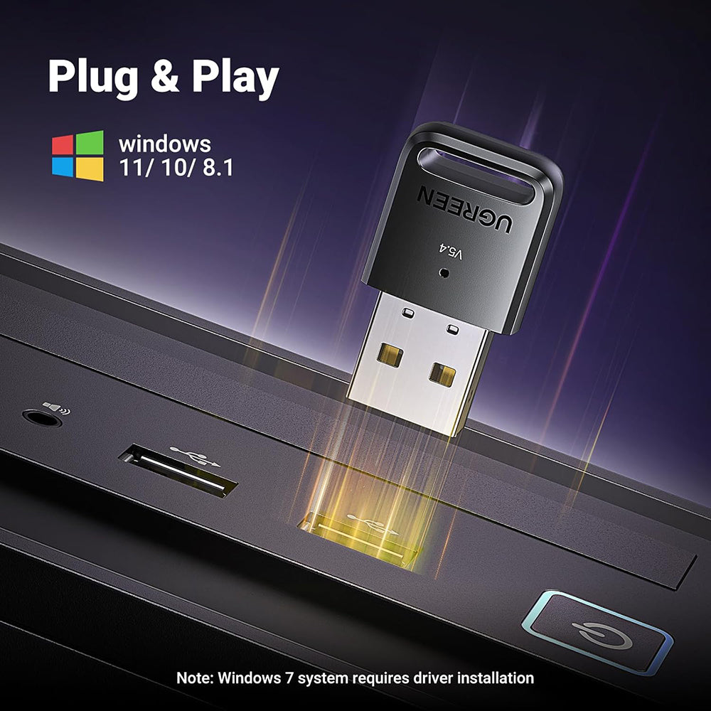 Bluetooth USB adaptér UGREEN CM748 (35058), Čierny