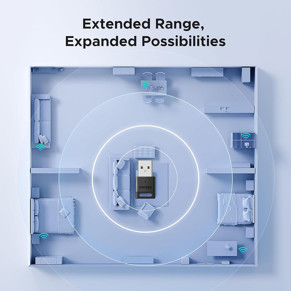 Bluetooth USB adaptér UGREEN CM748 (45134), Čierny