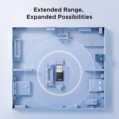 Bluetooth USB adaptér UGREEN CM748 (45134), Čierny