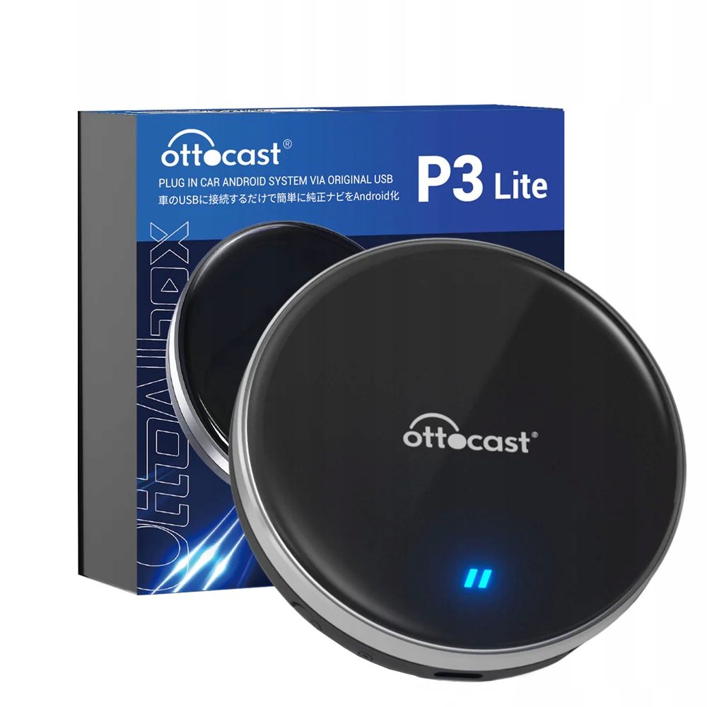 Adaptér Carplay / Android Auto Wireless Ottocast OttoAibox P3 Lite pre Apple iPhone / Android Series