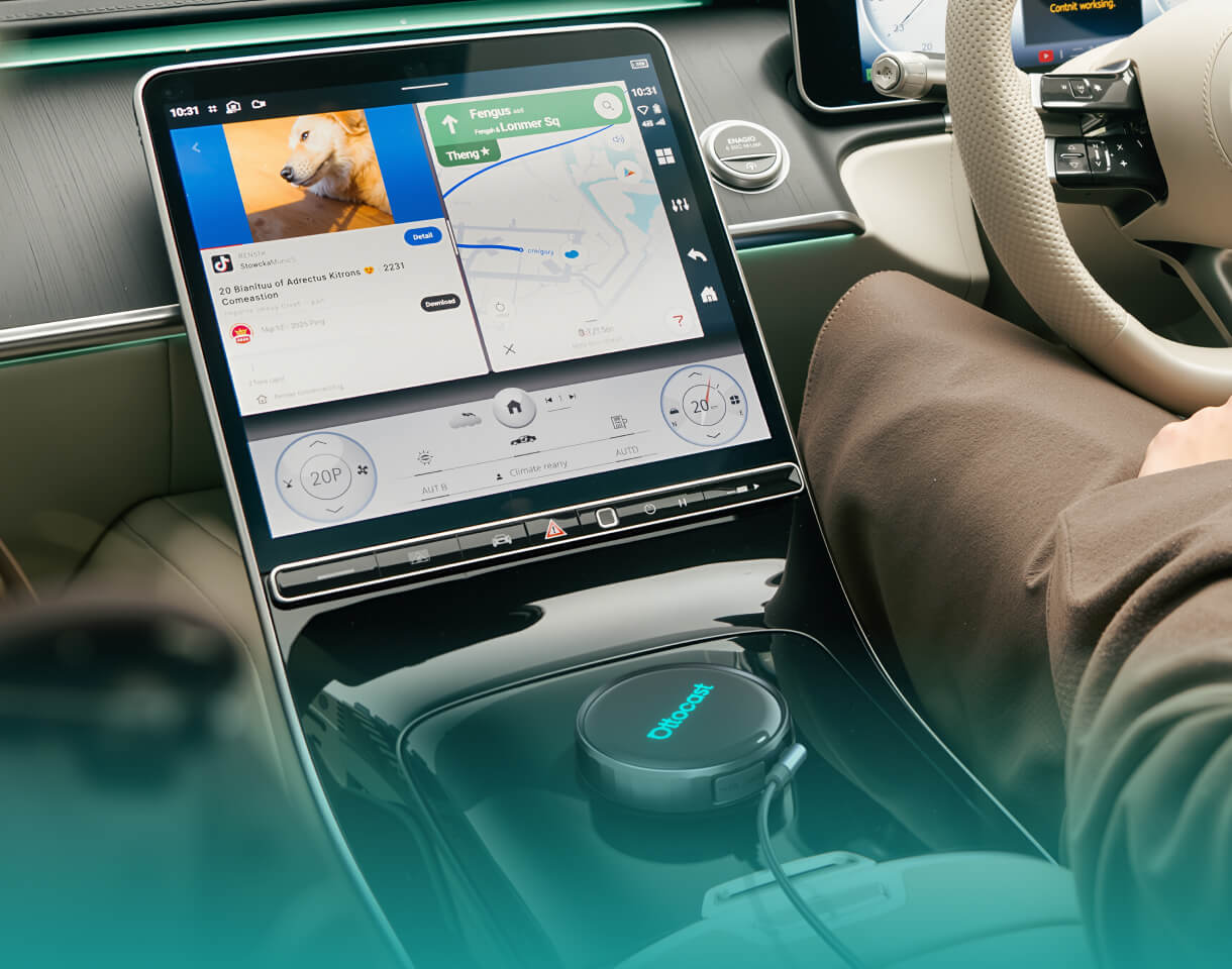 Bezdrôtový adaptér Carplay / Android Auto Ottocast OttoAibox P3 Pro pre Apple iPhone / Android Series PCS61-T