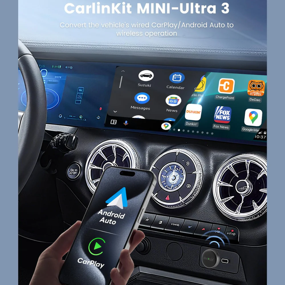 Adaptér Carplay / Android Auto Wireless Carlinkit Mini Ultra3 pre Apple iPhone / Android Series