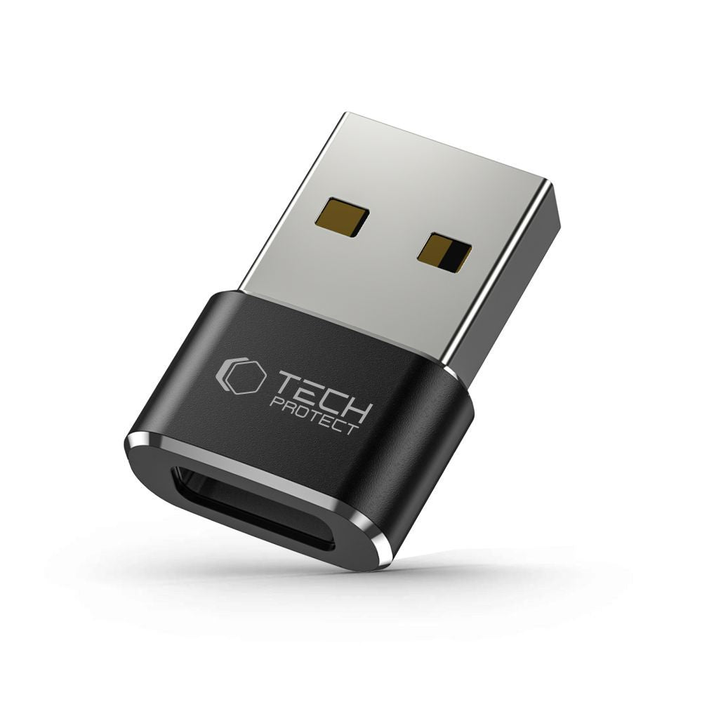 Adaptér na dáta a nabíjanie USB-C - USB-A Tech-Protect Ultraboost, Čierny