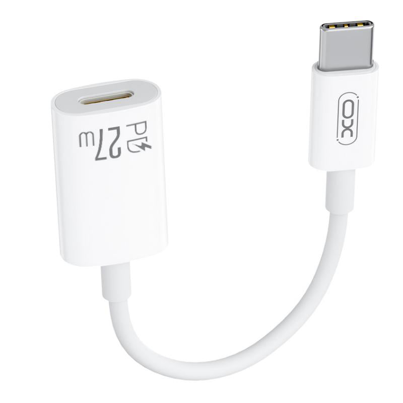 Adaptér pre dáta a nabíjanie USB-C - Lightning XO Design NB-R268A, Biela