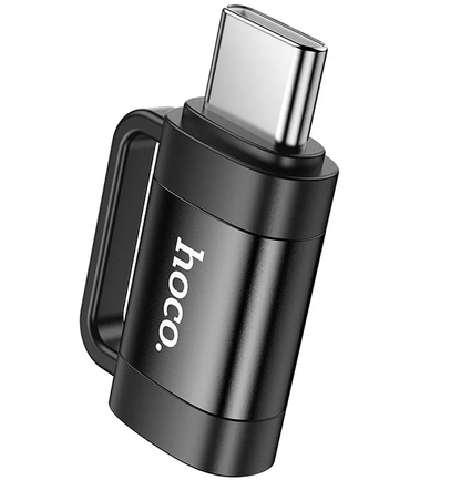 Adaptér na dáta a nabíjanie Lightning - USB-C HOCO UA31E, Čierny