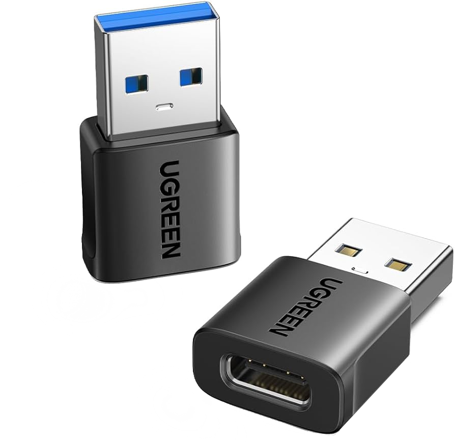 USB-C - USB-A dátový a nabíjací adaptér UGREEN US701 (45275), sada 2 kusy, čierny
