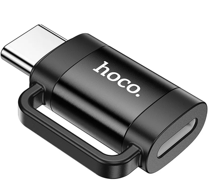 Adaptér na dáta a nabíjanie Lightning - USB-C HOCO UA31E, Čierny