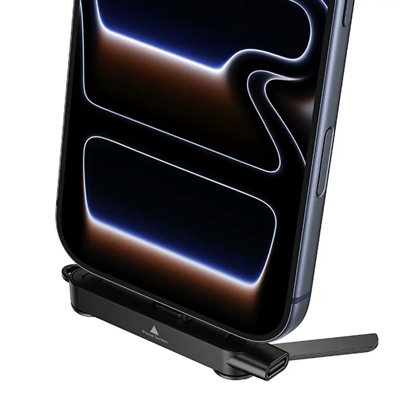USB-C dátový a nabíjací adaptér - USB-C HOCO UA47A, čierny