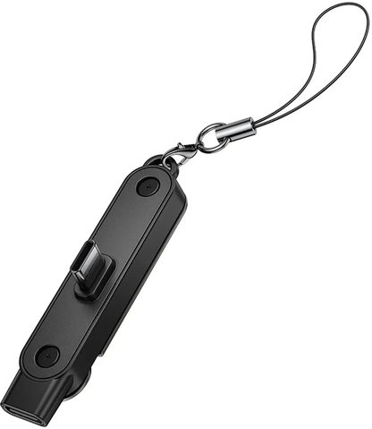 USB-C dátový a nabíjací adaptér - USB-C HOCO UA47A, čierny