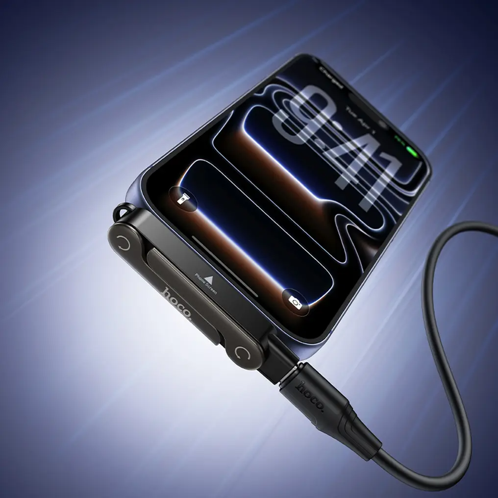 USB-C dátový a nabíjací adaptér - USB-C HOCO UA47A, čierny