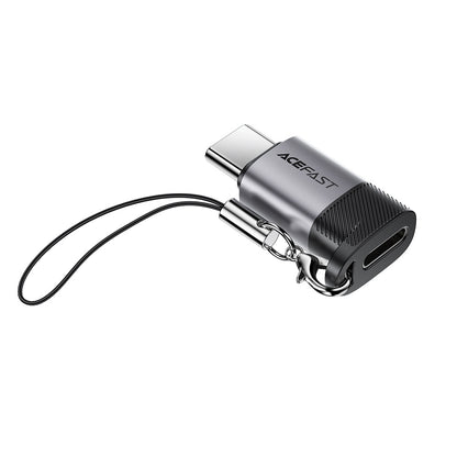 Adaptér pre dáta a nabíjanie Lightning - USB-C Acefast J19, Sivý