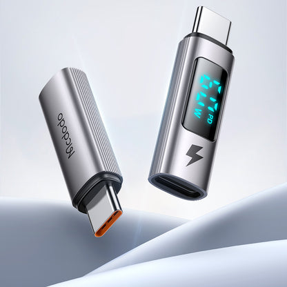Adaptér pre dáta a nabíjanie Lightning - USB-C McDodo OT-5990 Wales Display, čierny