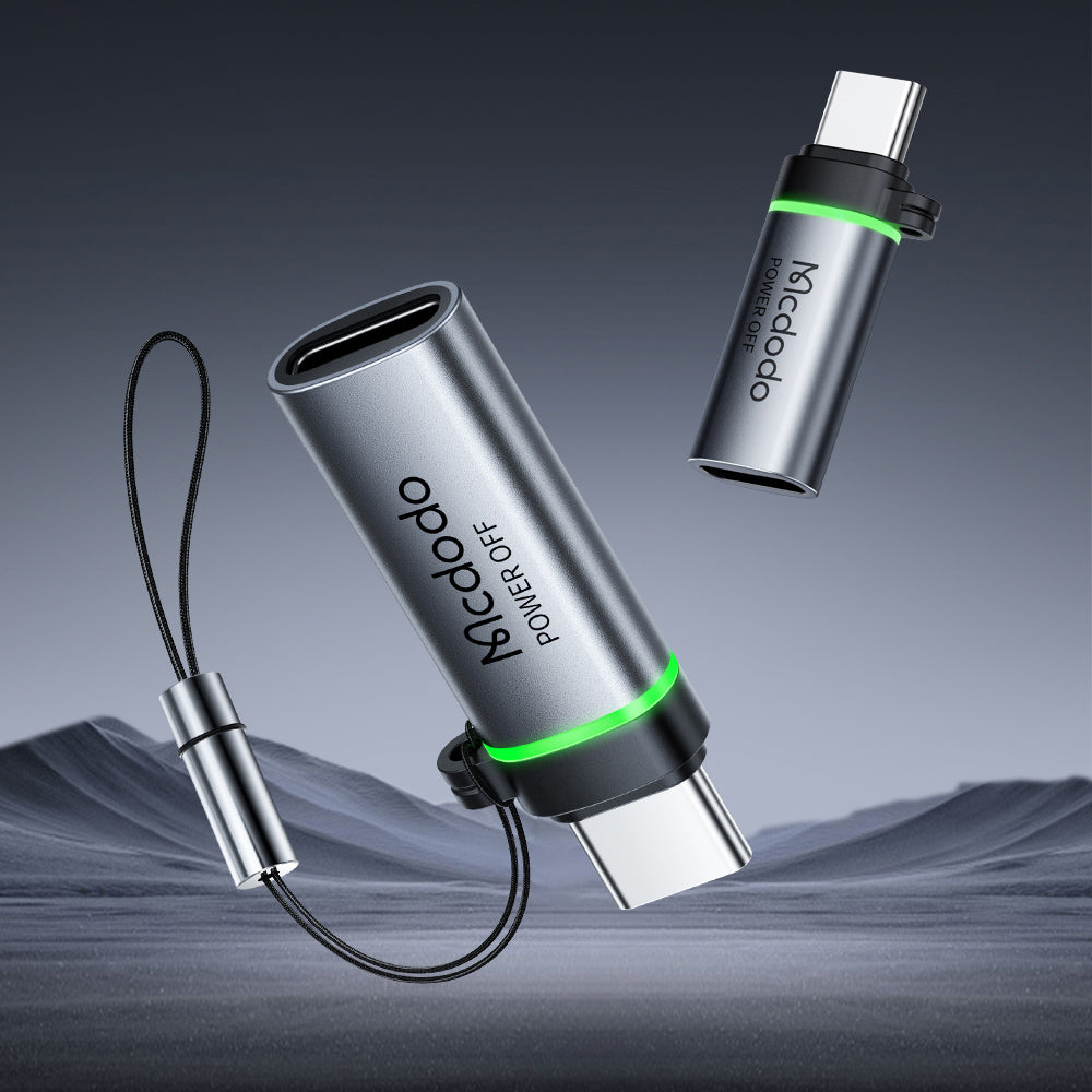 Adaptér pre dáta a nabíjanie Lightning - USB-C McDodo OT-6010 Power Off, čierny