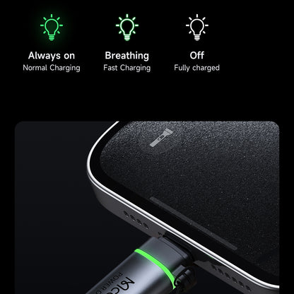 Adaptér pre dáta a nabíjanie Lightning - USB-C McDodo OT-6010 Power Off, čierny