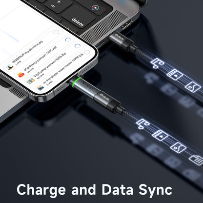 Adaptér pre dáta a nabíjanie Lightning - USB-C McDodo OT-6010 Power Off, čierny