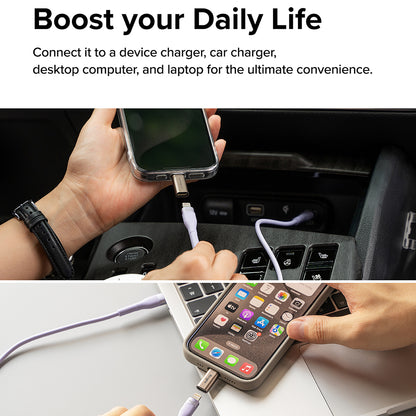 Adaptér pre dáta a nabíjanie Lightning - USB-C Ringke, Hnedý, Sada 2 kusy