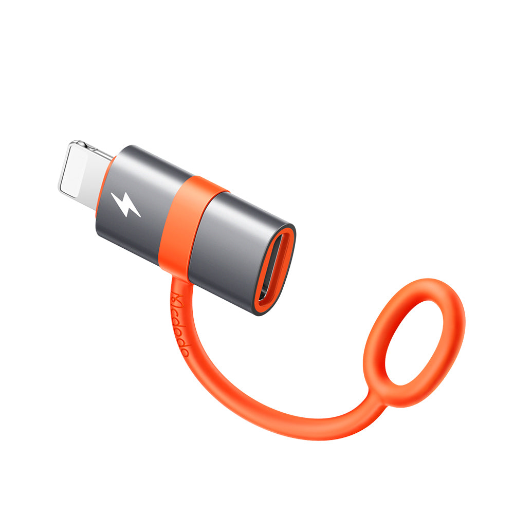 Adaptér na dáta a nabíjanie USB-C - Lightning McDodo OT-0510, Sivý