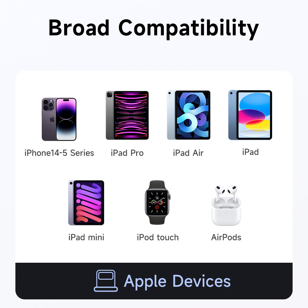 Adaptér pre dáta a nabíjanie USB-C - Lightning McDodo OT-2590 Power Off, čierny